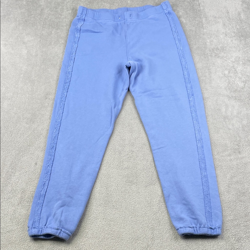NEW Frank & Eileen S 100% Cotton Blue Sophie Jogger Sweatpants Made in USA FLAW